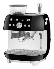 [Smeg] 50's Style Espresso Machine with Grinder in Black EGF03BLAU