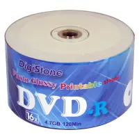 在飛比找Yahoo奇摩購物中心優惠-DigiStone DVD-R 16X 相片亮面防水滿版可印