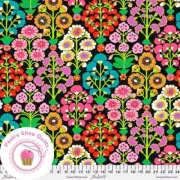 KAFFE FASSETT Free Spirit SPRAYS GP107 Contrast Black Quilt Fabric