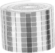 1Roll Self Adhesive Glass Mirror Mosaic Decals for Decor Creative Mosaic Tile Stickers for Kitchen Bathroom Bedroom
