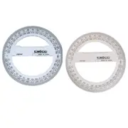 Celco 360 Degree Full Circle Protractor 10cm (Clear) - 36pcs