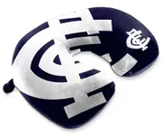 AFL Travel Pillow - Carlton Blues - U Shaped - Neck Cushion