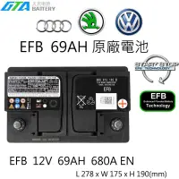 在飛比找蝦皮購物優惠-✚久大電池❚ VW AUDI SKODA 原廠電池 EFB 
