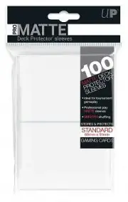 ULP84513 Ultra Pro 100ct Pro-Matte White Standard Deck Protectors