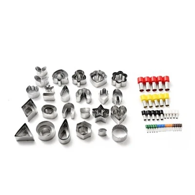 Stainless Steel Clay Earring Cutter Set with Hole Puncher