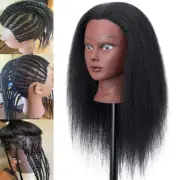 14" Mannequin Head with Real Human Hair Cosmetology Manikin Curling Styling Doll