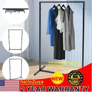 Metal Garment Rack Clothes Storage Holder Clothing Display Stand Free Standing