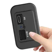 Car Fast Charger Socket PD Type-C Dual USB Quick Charging Power Adapter Outlet (for: Smart)