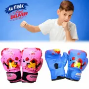 Children Boxing Gloves Girls Boys Kids Fight Mitts Training Punch Sparring