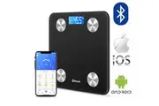 Wireless Digital Bathroom Body Fat Weight Scale 180KG Bluetooth Scales Weight BMI Water Black