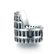 Rome Colosseum Charm Silver plating Bead for Jewelry Making DIY Charms Bracelet Accessories