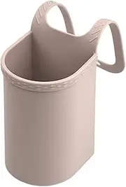 Silicone Stroller Cup Holder, Stroller Drink Holder - Large Capacity Draining Drink Holder, Non-Slip Cup Organizer, Space-Saving Bottle Holder for Stroller, Fau