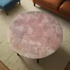 Handmade Rose Quartz Stone Coffee Table – Unique Natural Gemstone Table for slab