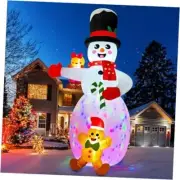 14FT Christmas Inflatable Outdoor Decoration, Snowman Christmas Blow Ups Yard