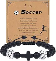 [CJIAYUJEW] Basketball Baseball Soccer Bracelet Gifts for Teen Boys Players Son Birthday First Communion Gifts for Boy