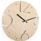 40cm 16" Wood Large Number Quartz Silent Wall Clock Unique Modern Round Decor