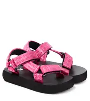 [Off-White Kids] Off-White Kids Industrial Belt sandals UK 10 pink