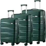 [MAZAM] Suitcase Luggage Set 3pcs Trolley Suitcase Green