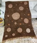 Mudcloth Bogolan Textile Bedsheet Mali Handmade Segou Throw Blanket - Kalo Brown