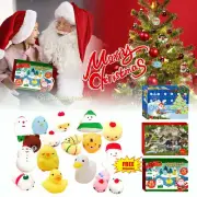 Christmas Countdown Gift Advent Calendar 24PCS Marine Animal Toy QT