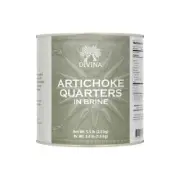 Divina Quartered Artichokes in Brine, 5.5 LB Can