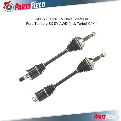 Left + Right Front CV Joint Drive Shaft Fit For Ford Territory SX SY AWD 2004-11 (for: Ford)