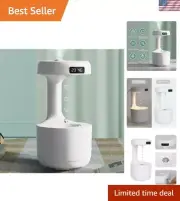 Anti Gravity Water Drop Humidifier, 800ml Anti Gravity Humidifier Cool Mist 3...