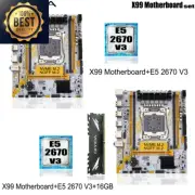 X99 Motherboard Set LGA2011 3 Kit with Xeon E5 2670 V3 CPU Processor and 16GB DD