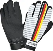 Football Gloves, Youth Goalie Gloves, PU Leather + Embossed Latex, Breathable Football Player Training Equipment, For Tournament Matches, Leagues And School Classes, 88g