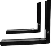 ETHZZLE Stainless Steel Microwave Wall Mount Bracket 17.52x9.45x1.81 Inches Easy Installation Over Microwave Shelf Rack Sleek Design