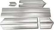 10pcs ABS Chrome Compatible for Land Cruiser LC100 1998-2007 Car Side Door Body Molding Covers Side Door Body Strip Protector(10pcs C)