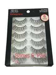 Ardell False Black Eyelashes Wispie 1 Pack Of 6 Pairs Of Lashes