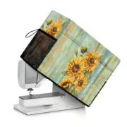 SEWING MACHINE DUST COVER. (SUNFLOWER PRINT)