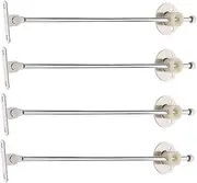 TEHAUX 4Pcs Drop Leaf Support Hinge Slow Down Lift and Up Hinges for Kitchen Cabinets Durable with Base for Secure Installation for Box Lids Hoods and Canopies