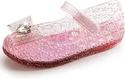 [falliget] Girls Shoes Elsa Frozen Shoes Flats Mary Jane Dance Party Cosplay Shoes Princess Sparkly Shoes