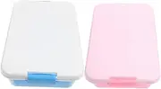 JECOMPRIS 2pcs Portable Handheld Sand Tray with Lid Storage Box for Lightweight Sandbox for Easy Carrying Indoor Outdoor Sand