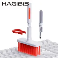 在飛比找PChome24h購物優惠-HAGiBiS多功能鍵盤耳機清潔組(白紅色)