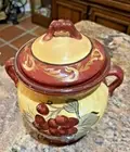 Certified International Treviso Pamela Gladding Cookie Jar/Canister 8.5” Tall