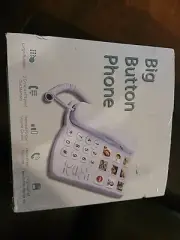Tyler Big Button Landline Phone For Seniors + Loud Ringer For Hearing Impaired