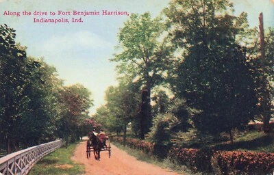 Along Drive to Fort Benjamin Harrison, Indianapolis, Indiana Vintage PC