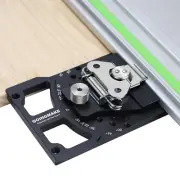 Adjustable Angle Track Saw Square with -60° to 60° Quick Positive Angle Stop,Gui