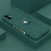 Cute Cartoon Astronaut Space Square Phone Case for iPhone 14 13 12 11 Pro Max 12 Mini XS XR X 6S 8 7 Plus SE Soft Silicone Cover,Green FX,for iPhone 12 Pro
