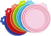 6 pcs Pet Food Can Lids, Food Safe BPA Free & Dishwasher Safe, Can Covers Most Standard Size Dog and Cat Can Tops