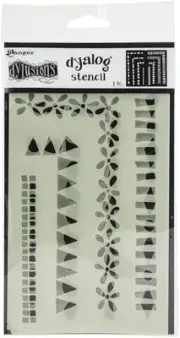 Dyan Reaveley's Dylusions Dyalog Stencil-Frame It DYS687-75387