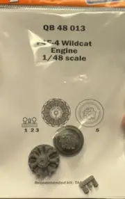 Quickboost 48013 x 1/48 F4F-4 Wildcat Engine for Tamiya Kit