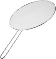 LeoLeoii Oil- Mesh Cover Pan Splatter Guard Splatter Shield Stainless Splatter Screen Oil Splatter Guard Splatter Screen for Frying Pan Mesh Pot Lids Handle Tool Stainless Steel