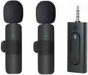 HUACAM Wireless Lavalier Microphone for Camera/GoPro/Computer/Laptop/MacBook/Phone, Professional Lavalier Clip-on Microphone for Video Recording, YouTube, Vlog, Tiktok, Interview