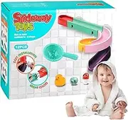 Wall Mount Bath Slide, Kids Bathroom Water Slide, Toddler Bath Toy Rail Set, Building Track Bath Toys, Creative Bath Time Toys, Water Fun Shower Toys, Bath Slide for Kids