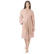 Muslin Bathrobe Small/Medium - 100% Cotton Robe with 4-Layer Absorbent Muslin...