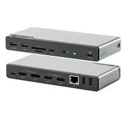 Alogic DUCDV4 DV4 Universal Quad Display Docking Station, Plug And Play, Up to 85W DP